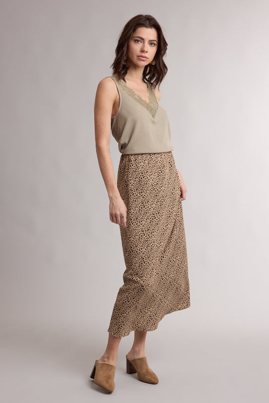 The Margot Cheetah Midi Skirt
