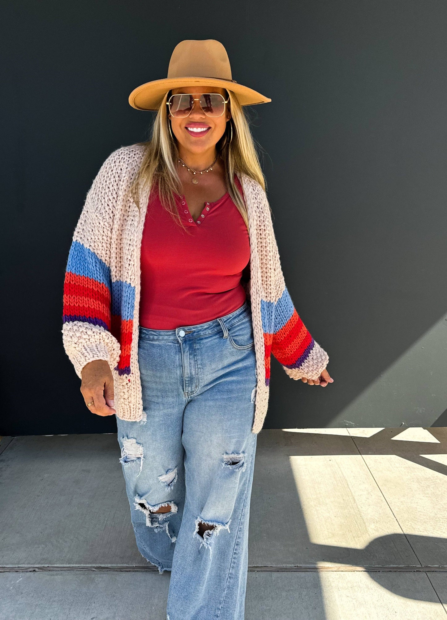 The Sunset Stripe Cardigan