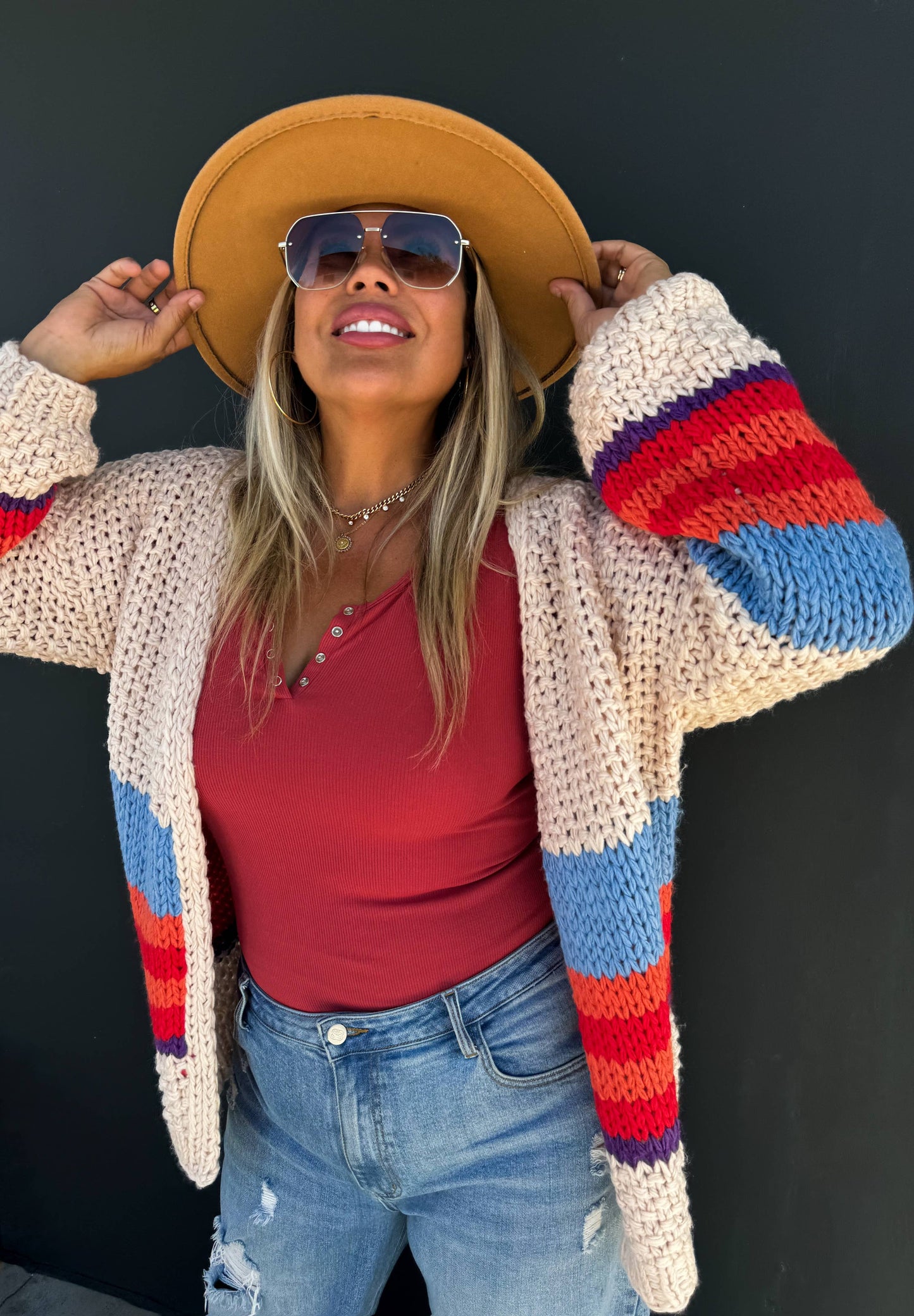 The Sunset Stripe Cardigan