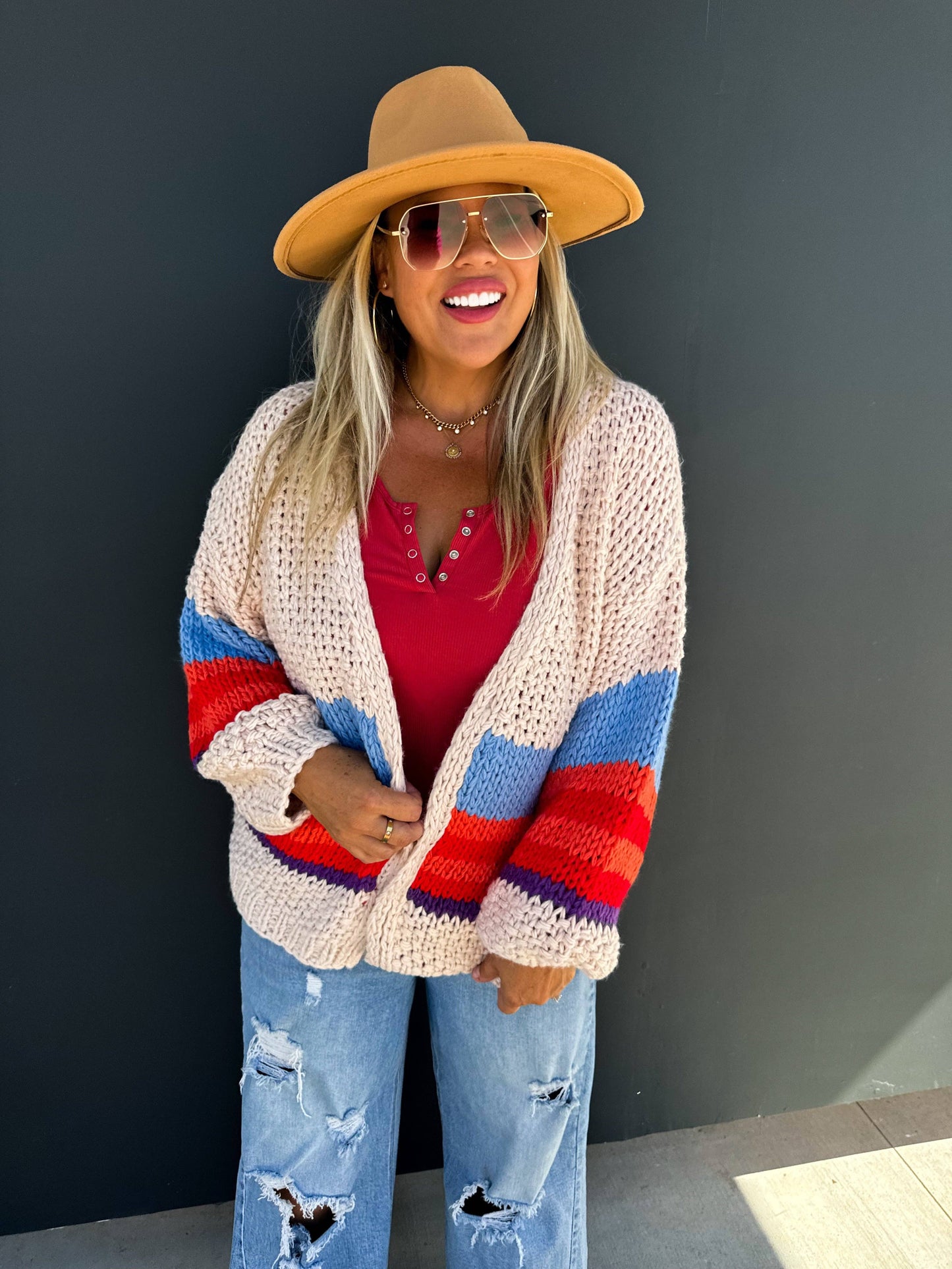 The Sunset Stripe Cardigan