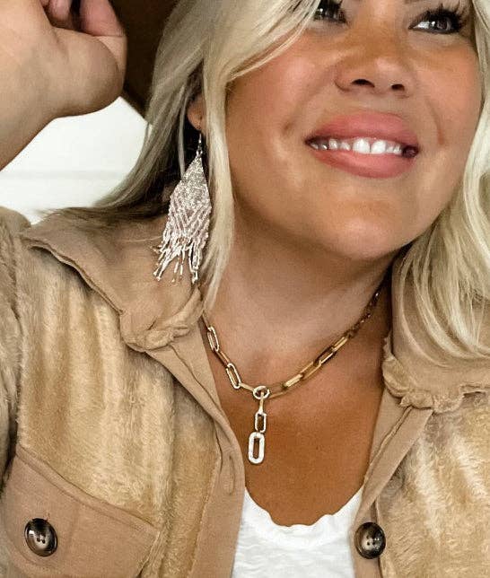 The Paperclip Lariat Necklace