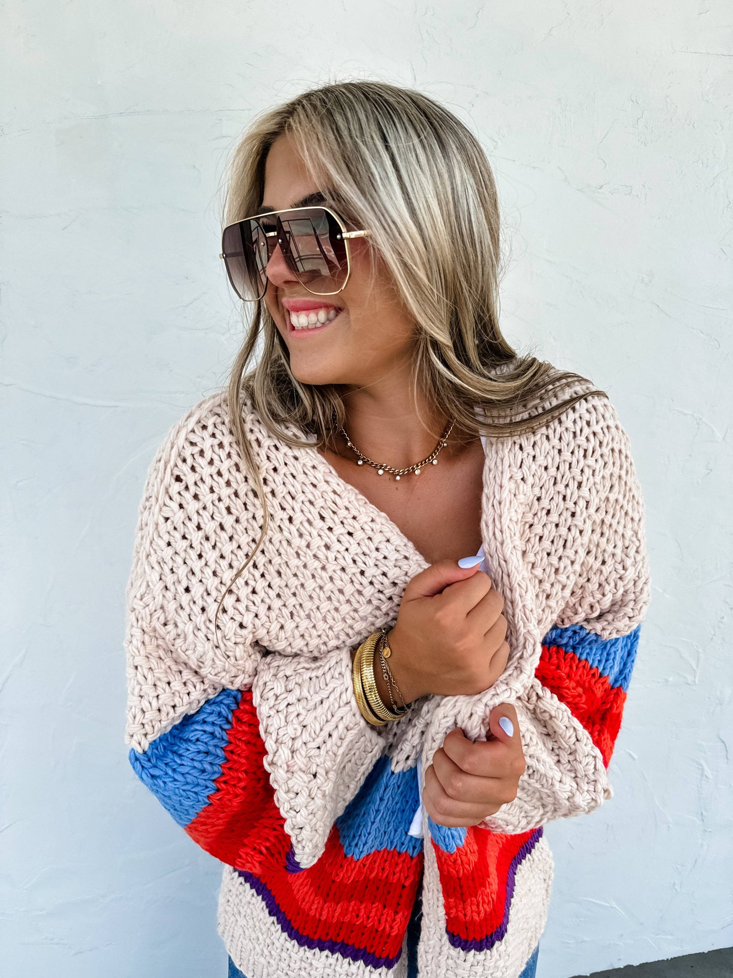 The Sunset Stripe Cardigan