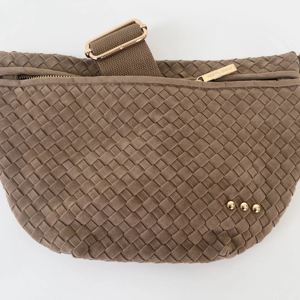 The Suede Westlyn Woven Bum Bag
