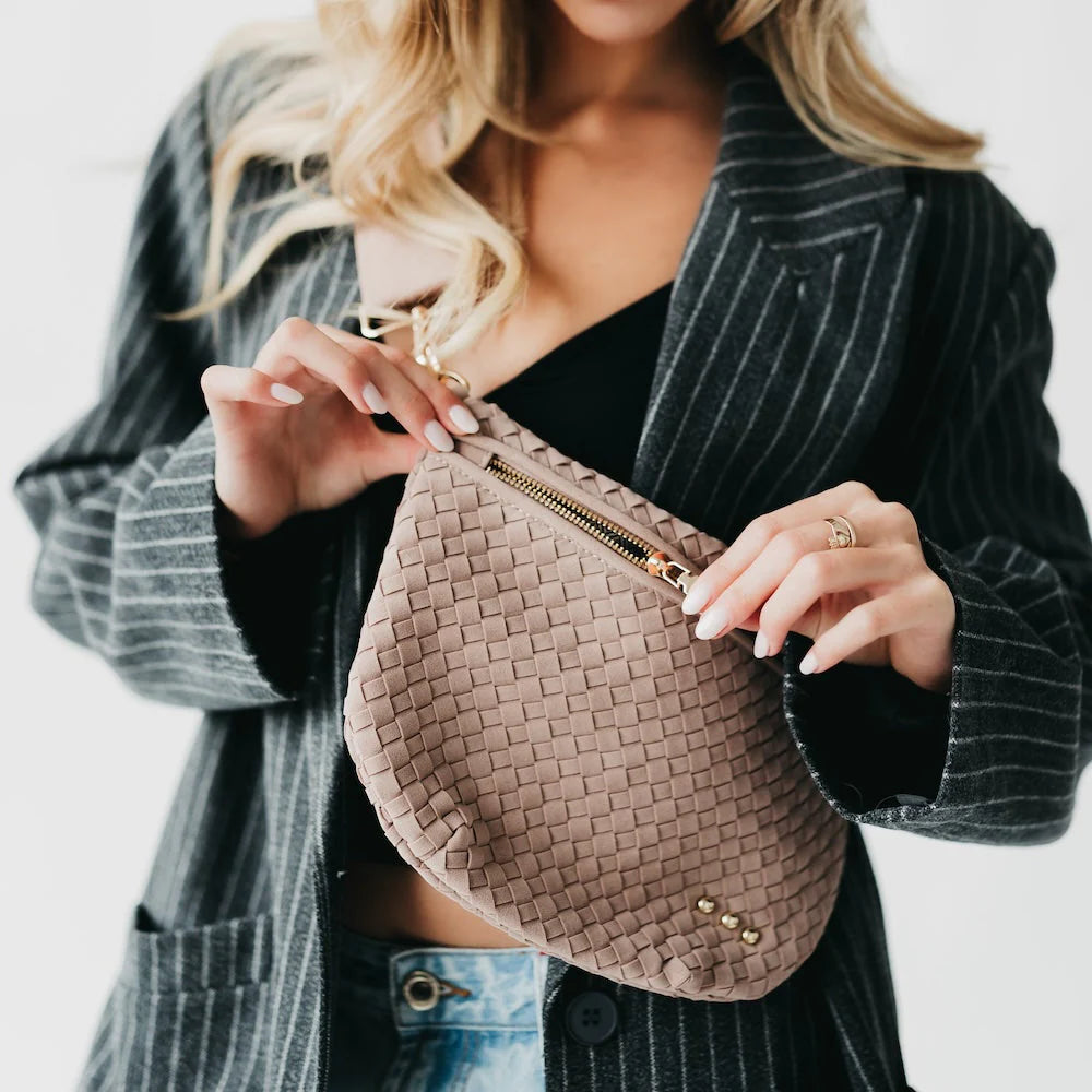 The Suede Westlyn Woven Bum Bag