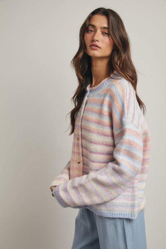 The Dorothy Cardigan | Bubblegum + Mint