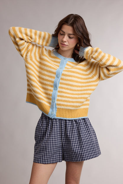The Sunny Striped Cardigan