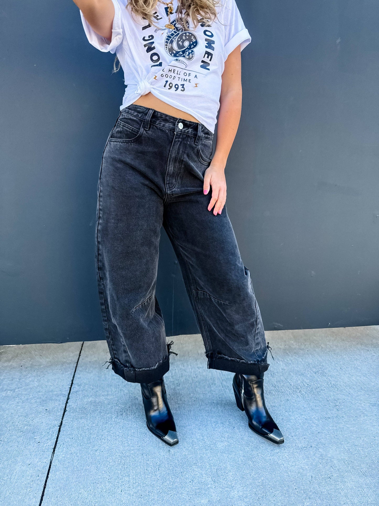 The Black Barrel Jean