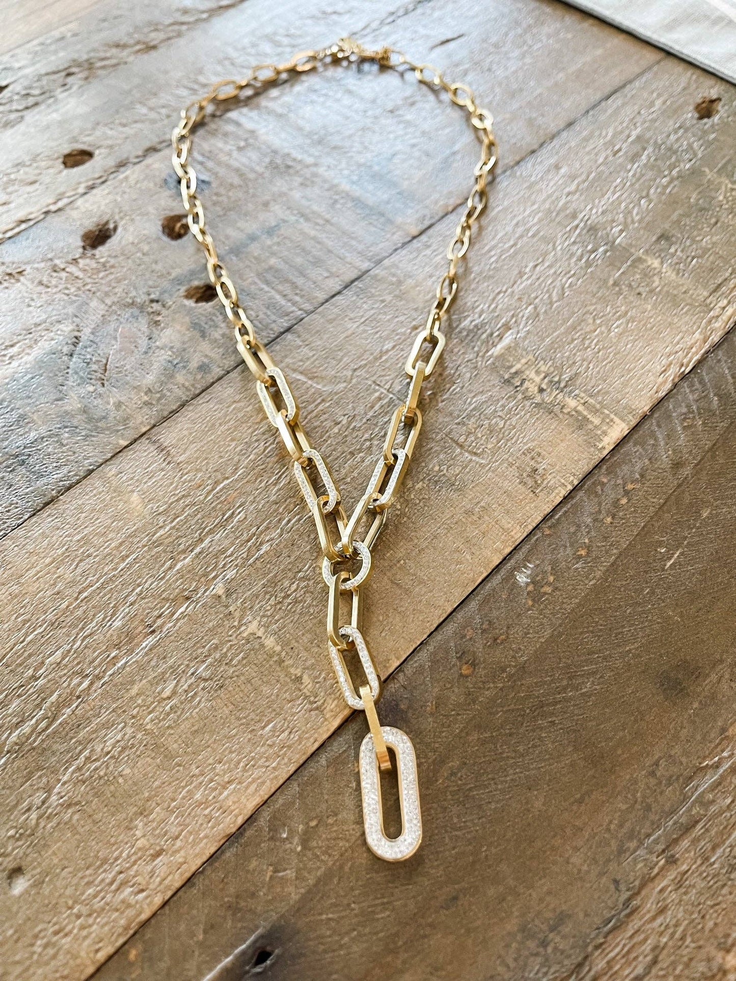 The Paperclip Lariat Necklace