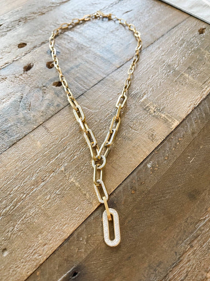 The Paperclip Lariat Necklace