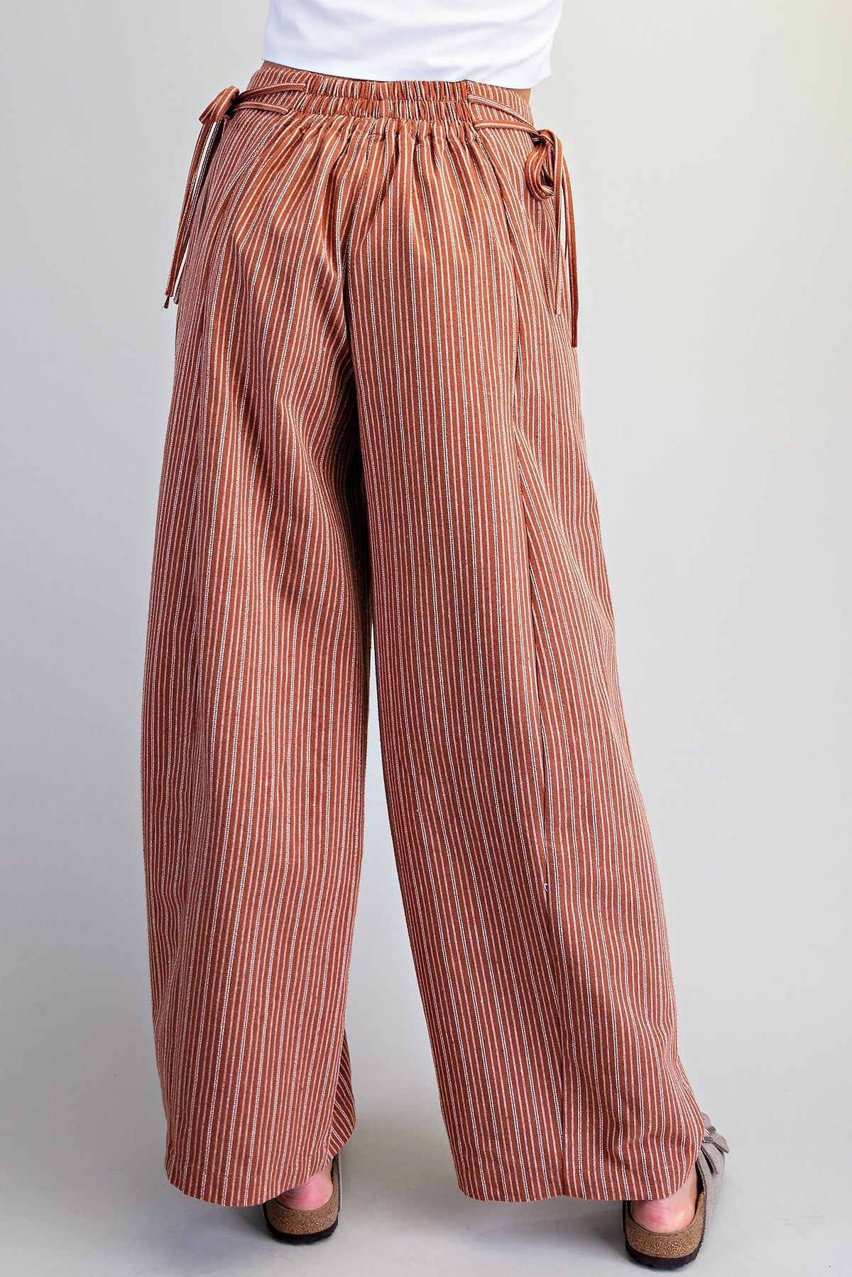 The Palmer Pinstripe Pants | Terra Cotta