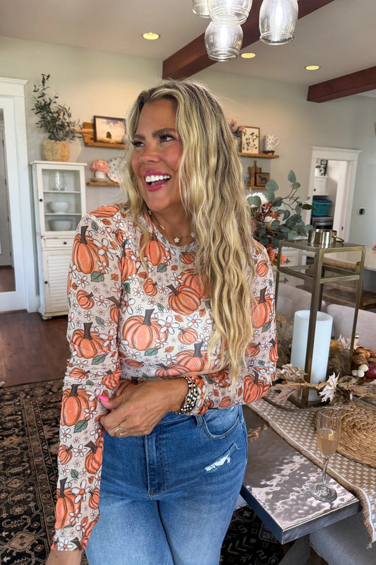 The Harvest Bloom Mesh Top