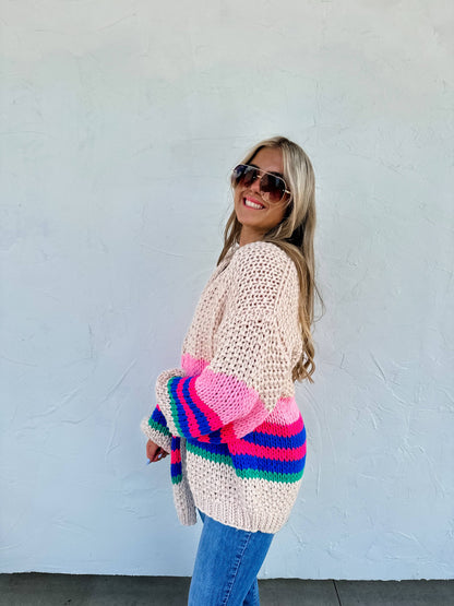 The Sunset Stripe Cardigan