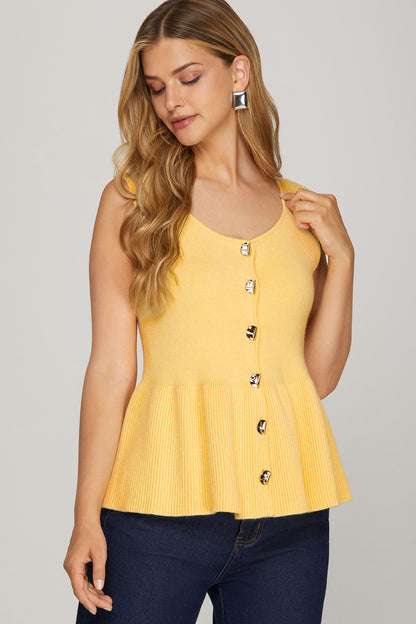 The Solstice Button Knit