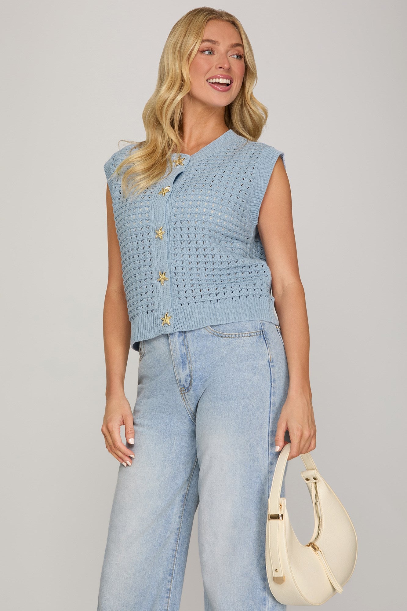 The Maris Starfish Button Knit