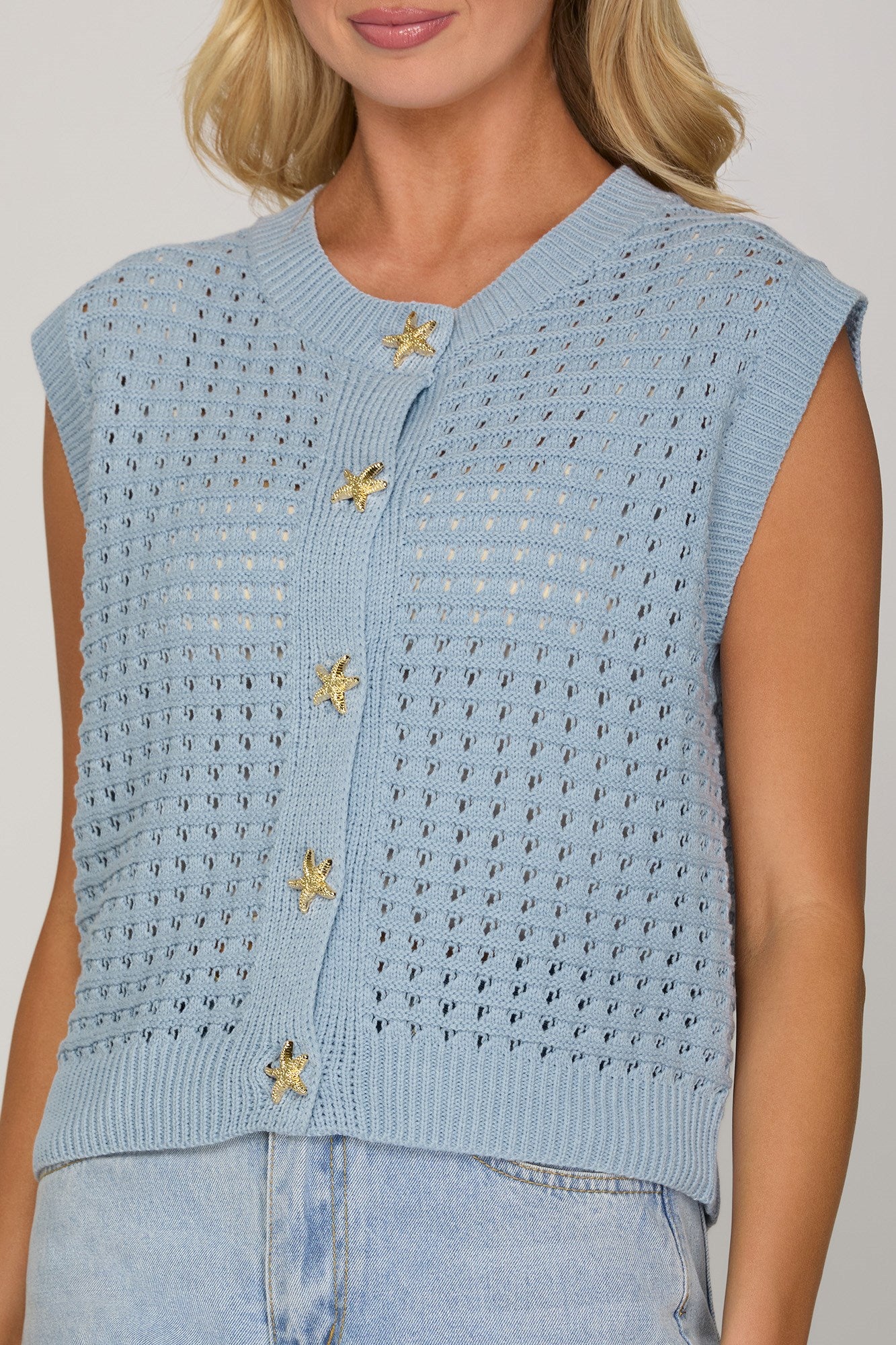The Maris Starfish Button Knit