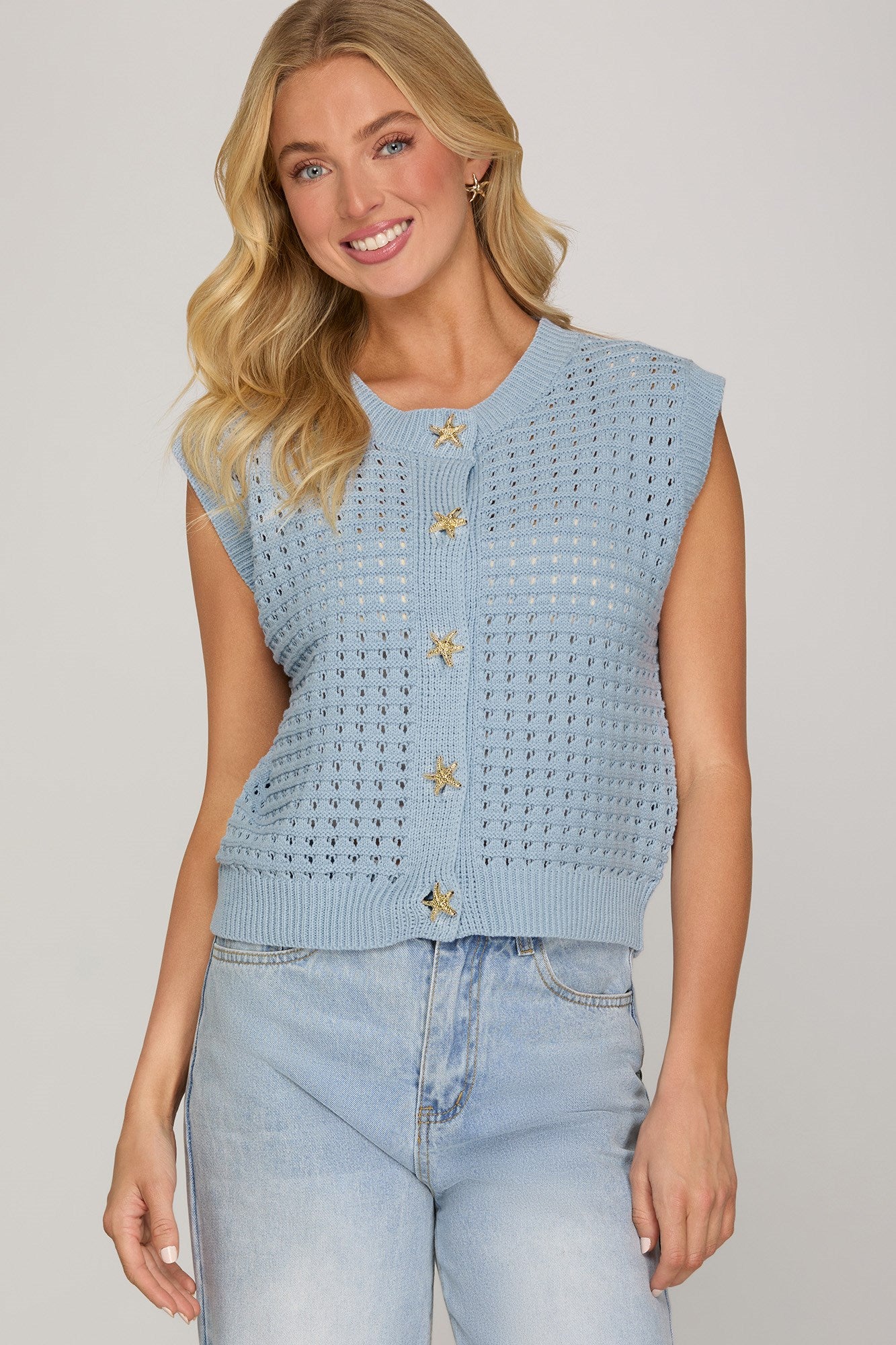 The Maris Starfish Button Knit