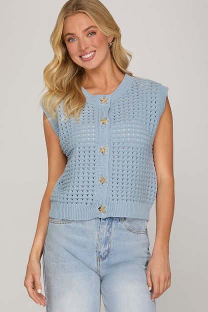 The Maris Starfish Button Knit