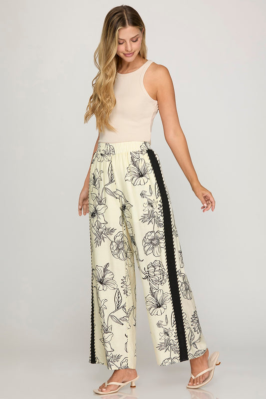 The Palermo Wide Leg Printed Pant