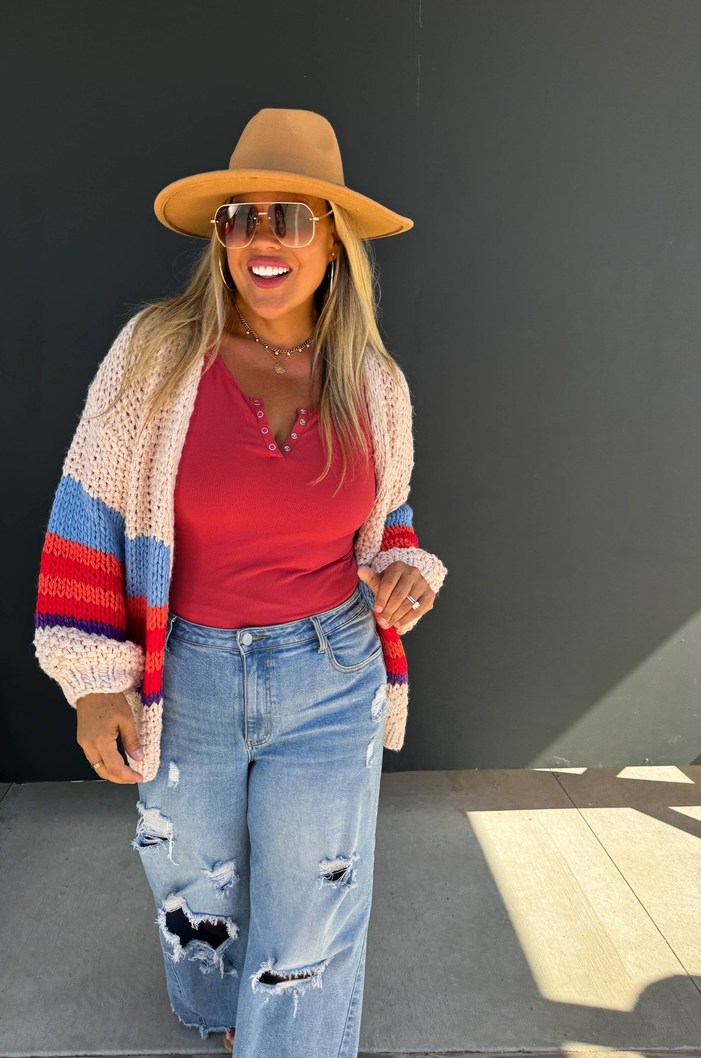 The Sunset Stripe Cardigan