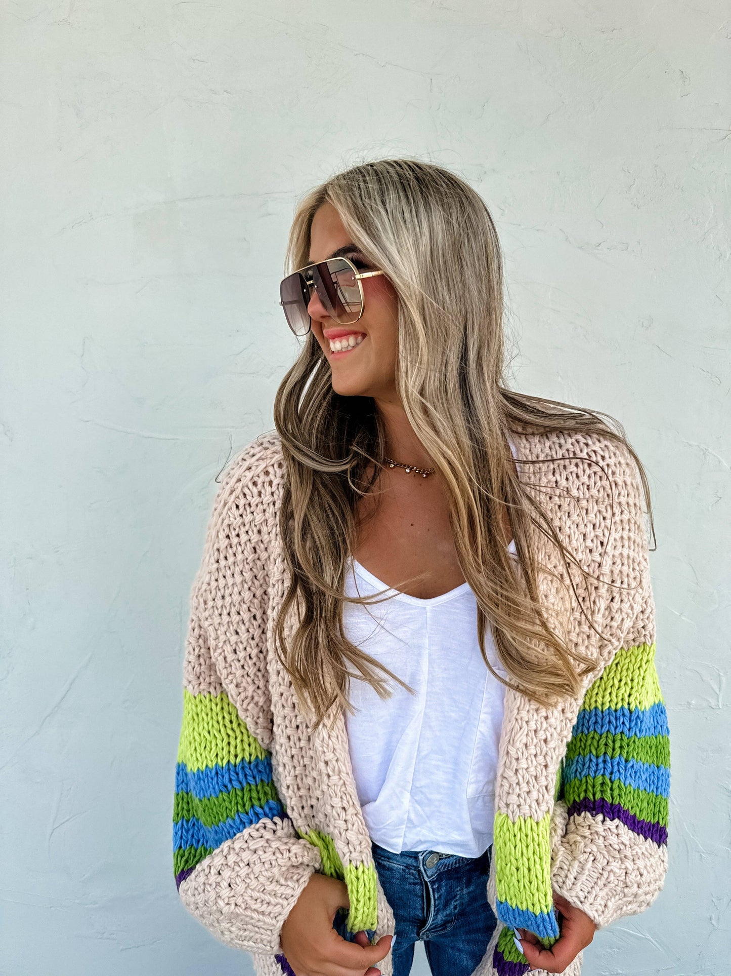 The Sunset Stripe Cardigan