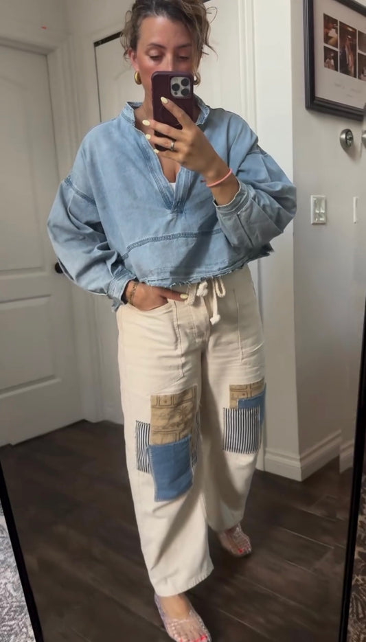 The Wander Patch Straight- Leg Pants