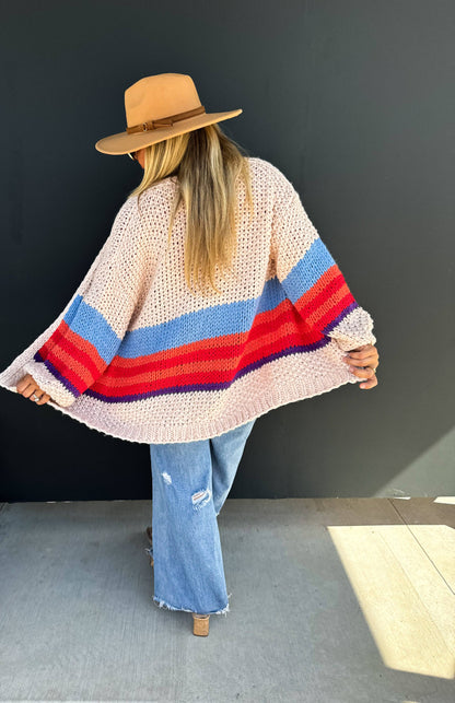 The Sunset Stripe Cardigan