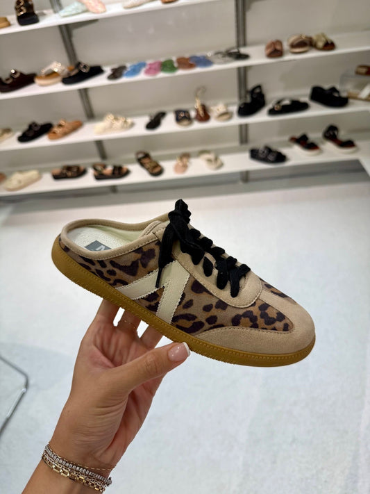 The Baron Leopard Sneaker Mule