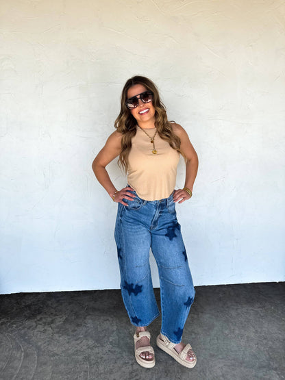 The Starlight Barrel Jean