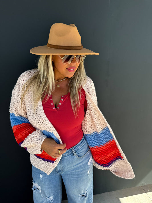 The Sunset Stripe Cardigan