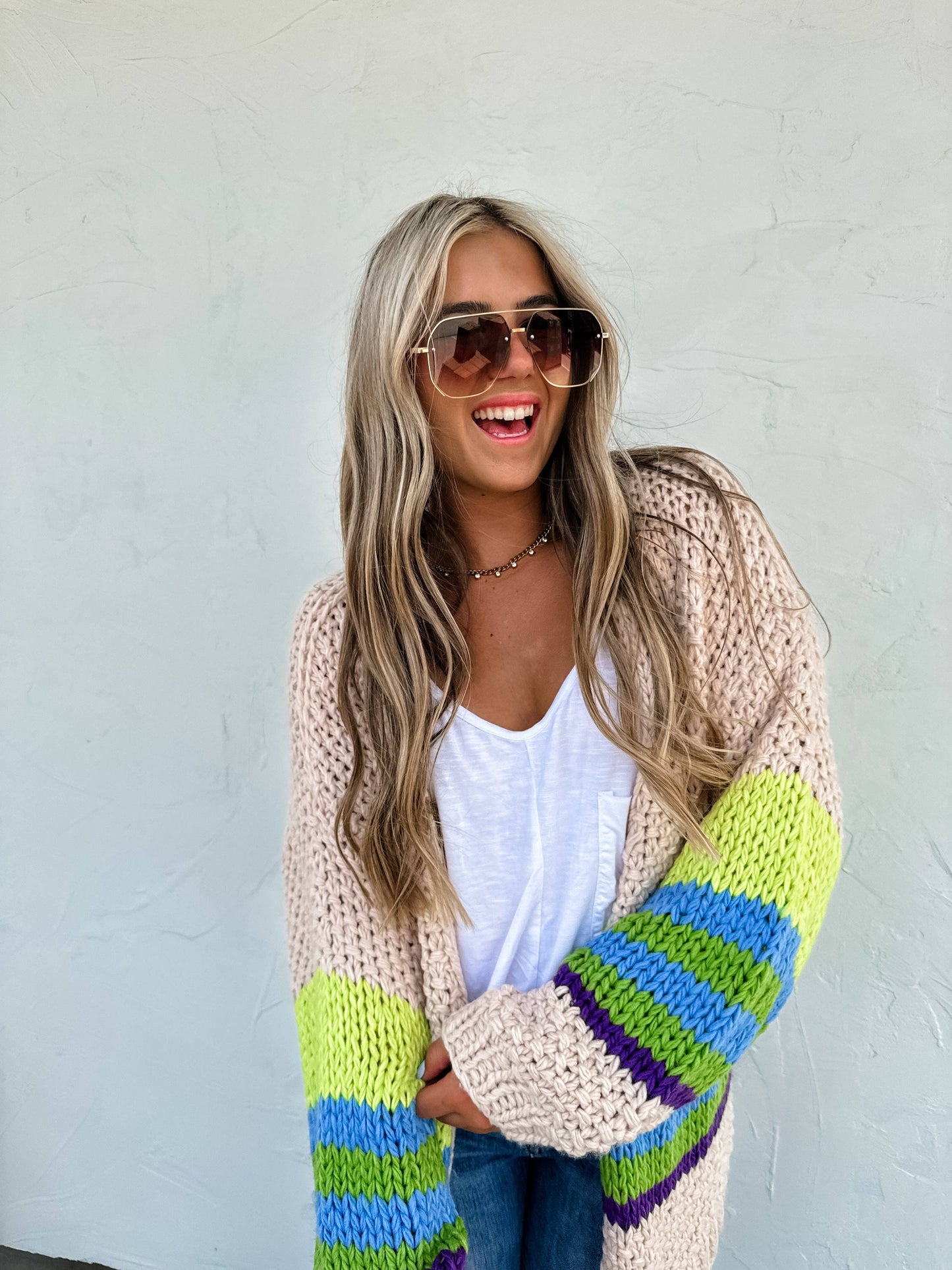 The Sunset Stripe Cardigan