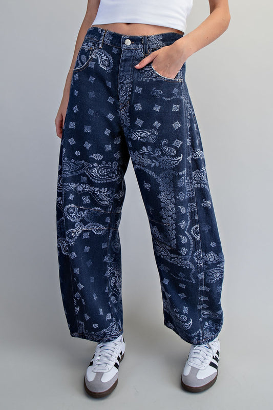 The  Bandana Barrel Jeans