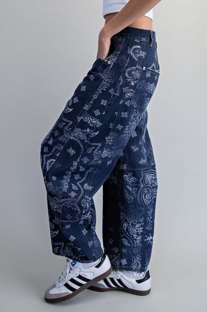 The  Bandana Barrel Jeans