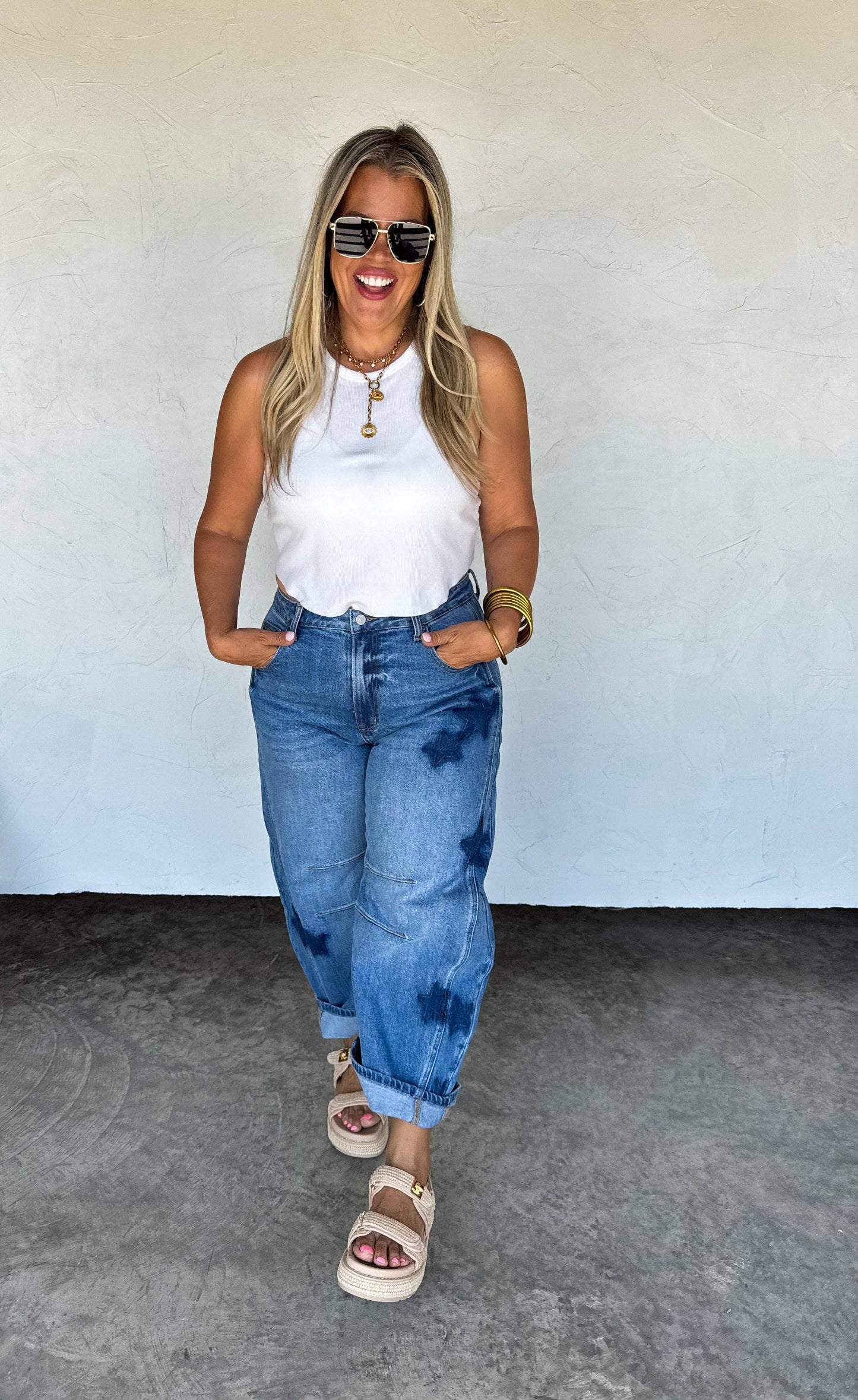 The Starlight Barrel Jean