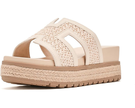 MIA Caleena crochet platform mule, front view