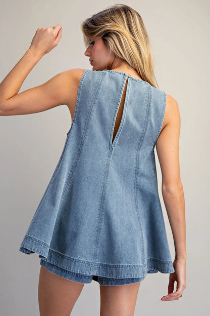 The Morgan Denim Top