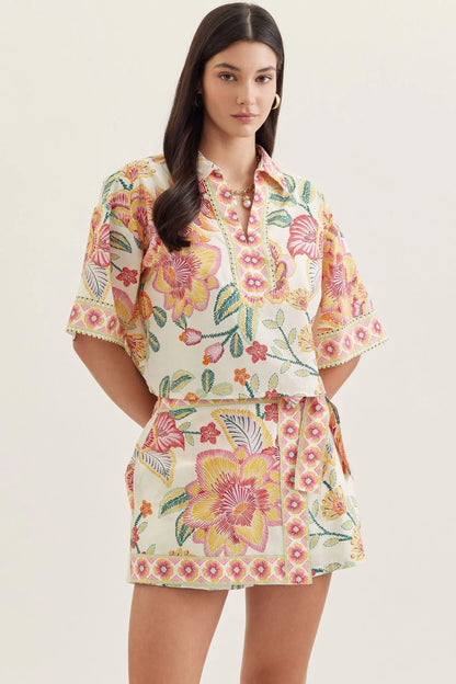 The Isla Floral Skort