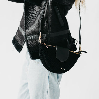 The Selena Suede Flap Crossbody