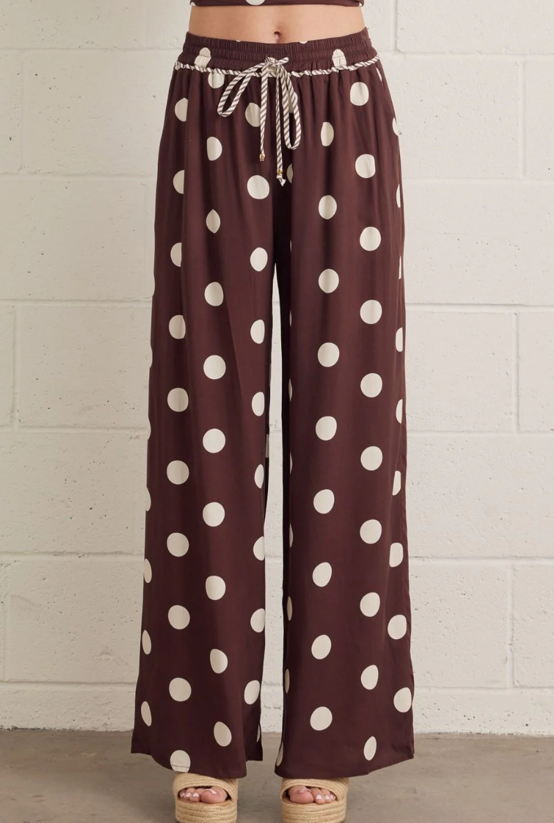 The Coco Polka Dot Wide-Leg Pants