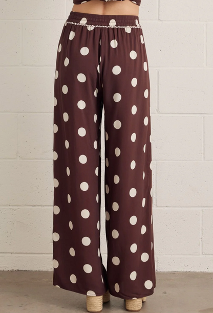 The Coco Polka Dot Wide-Leg Pants