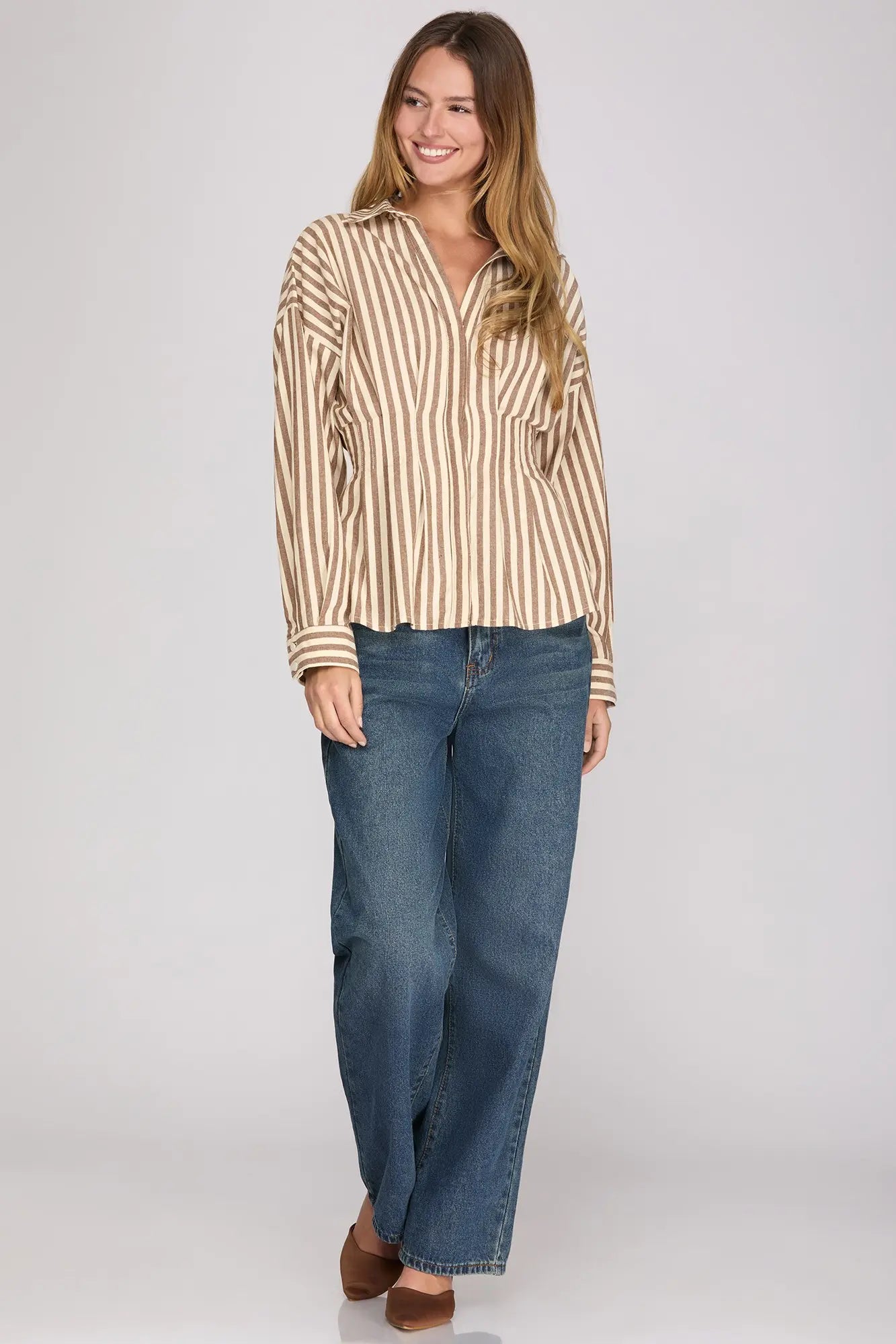 The Maggie Striped Button-Down