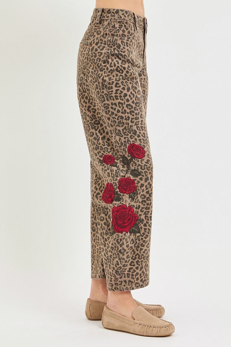 The Roxanne Leopard Barrel Pants