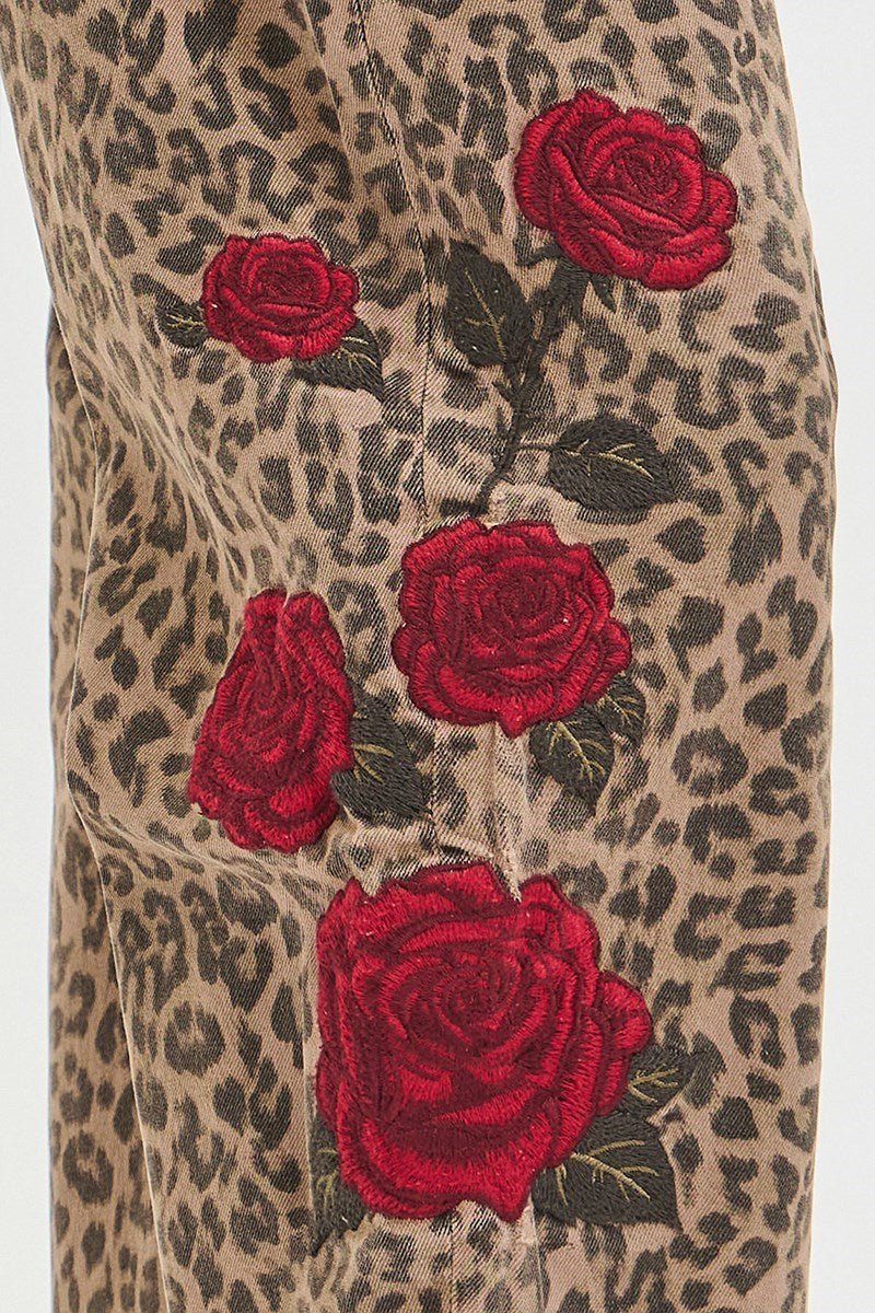 The Roxanne Leopard Barrel Pants