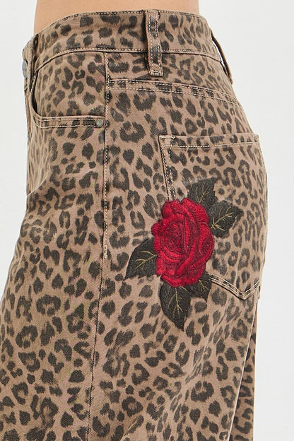 The Roxanne Leopard Barrel Pants