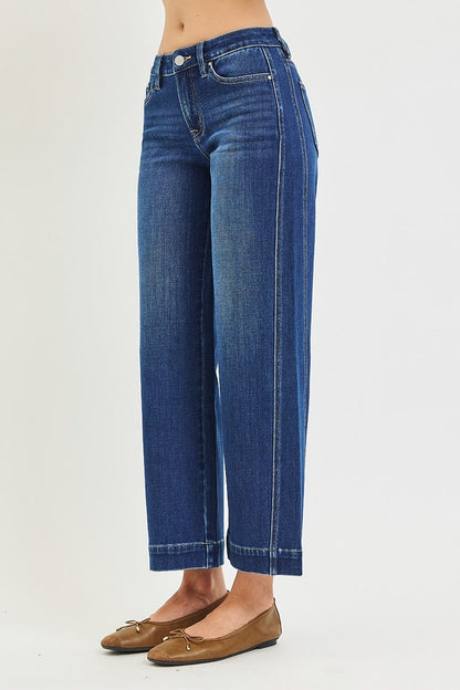 The Reese Ankle Wide Leg Jeans
