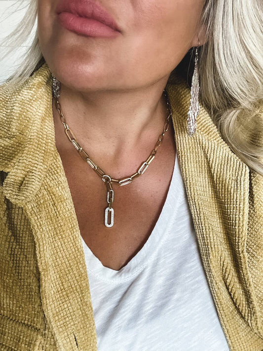The Paperclip Lariat Necklace