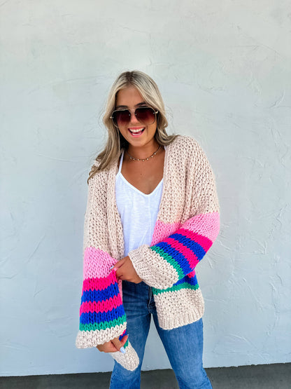 The Sunset Stripe Cardigan