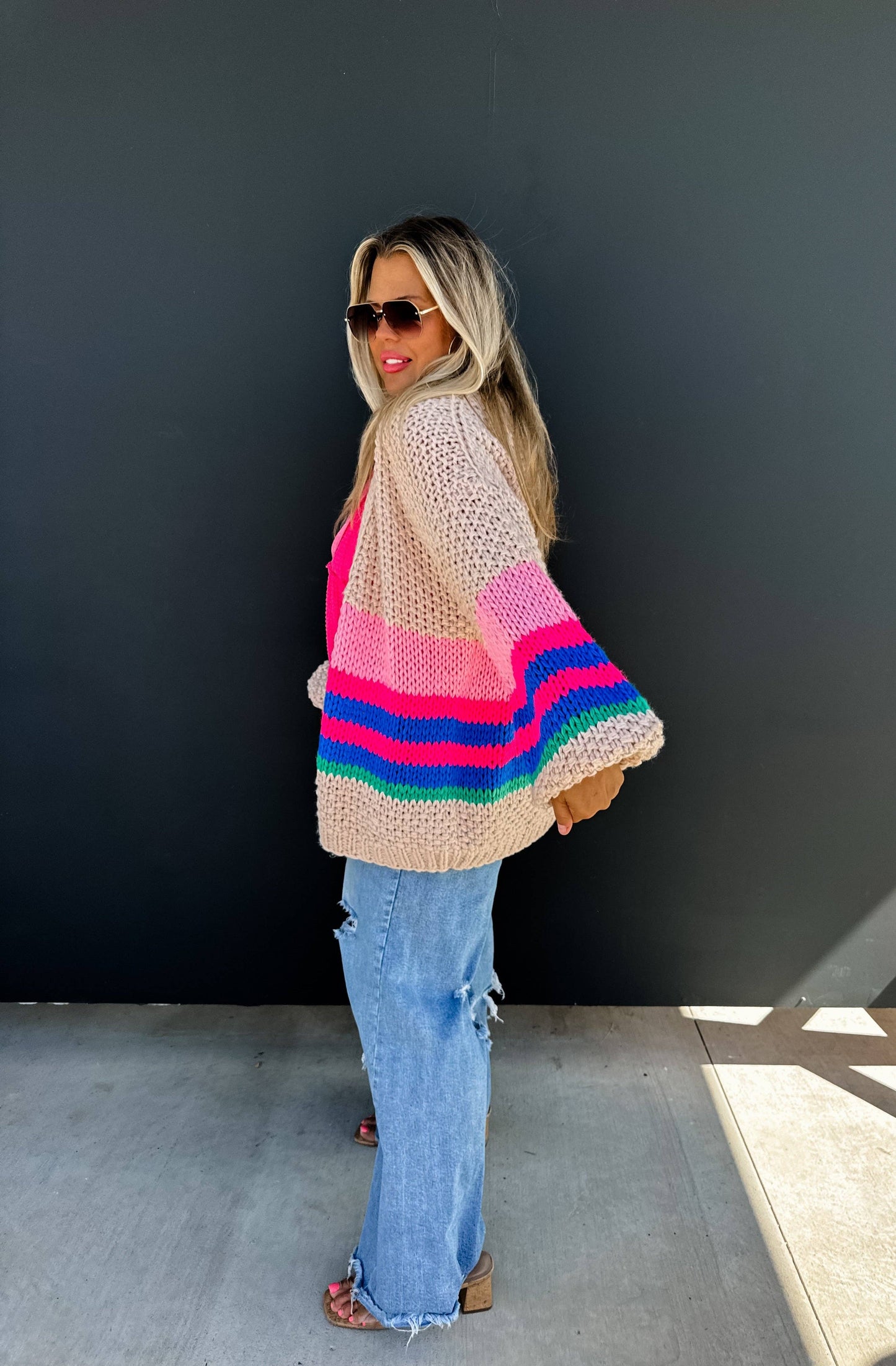 The Sunset Stripe Cardigan