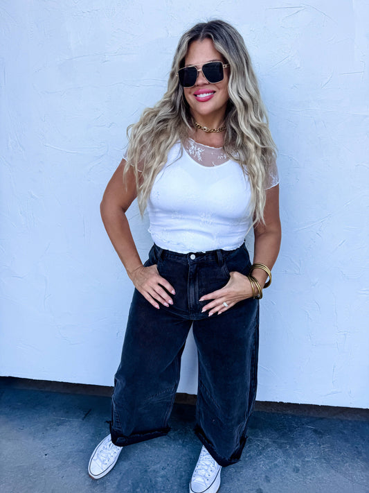 The Black Barrel Jean